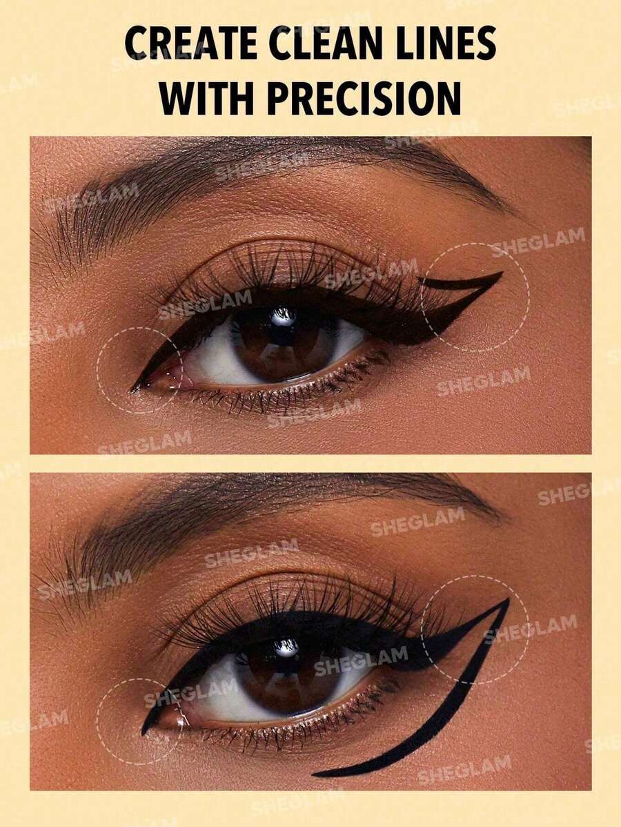 SHEGLAM Rosé Line Waterproof Liquid Eyeliner – Precision Define & Line Eye Makeup