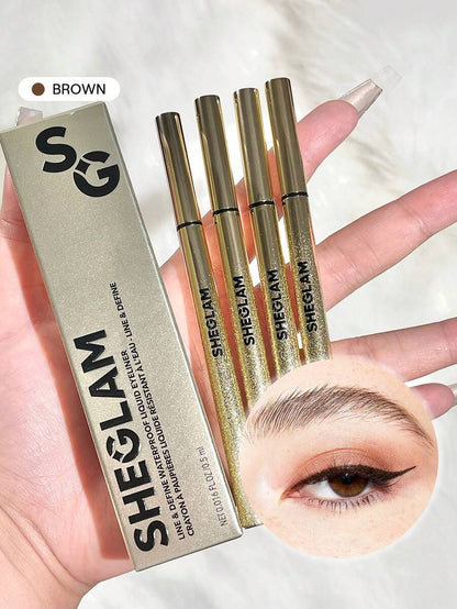 SHEGLAM Rosé Line Waterproof Liquid Eyeliner – Precision Define & Line Eye Makeup