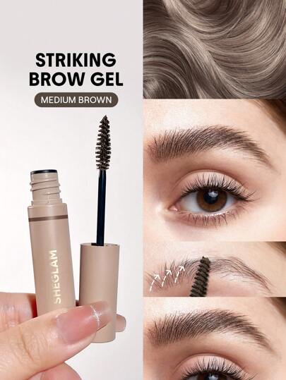 SHEGLAM Waterproof Brow Gel – Long-Lasting Eyebrow Cream with Small Brush