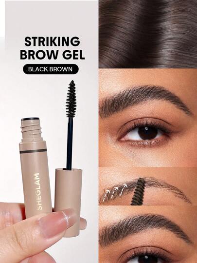 SHEGLAM Waterproof Brow Gel – Long-Lasting Eyebrow Cream with Small Brush