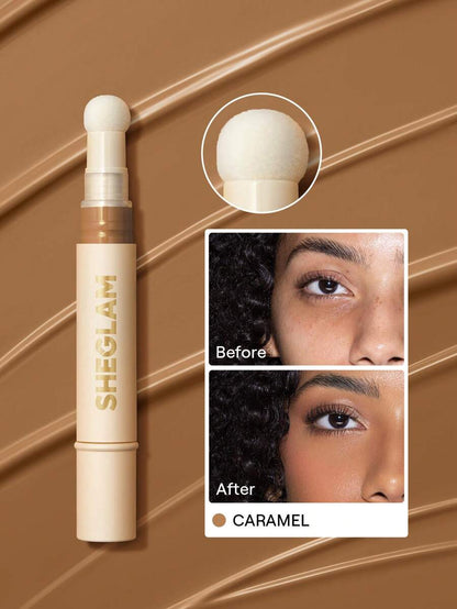 SHEGLAM Complexion Boost Concealer - Buttercream | Matte Liquid Concealer with Sponge Head Applicator