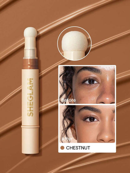SHEGLAM Complexion Boost Concealer - Buttercream | Matte Liquid Concealer with Sponge Head Applicator