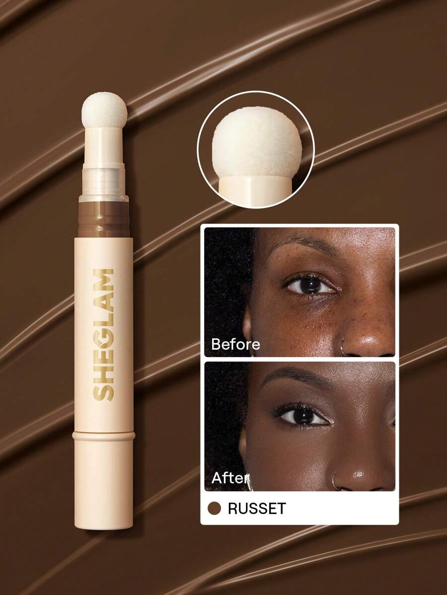 SHEGLAM Complexion Boost Concealer - Buttercream | Matte Liquid Concealer with Sponge Head Applicator