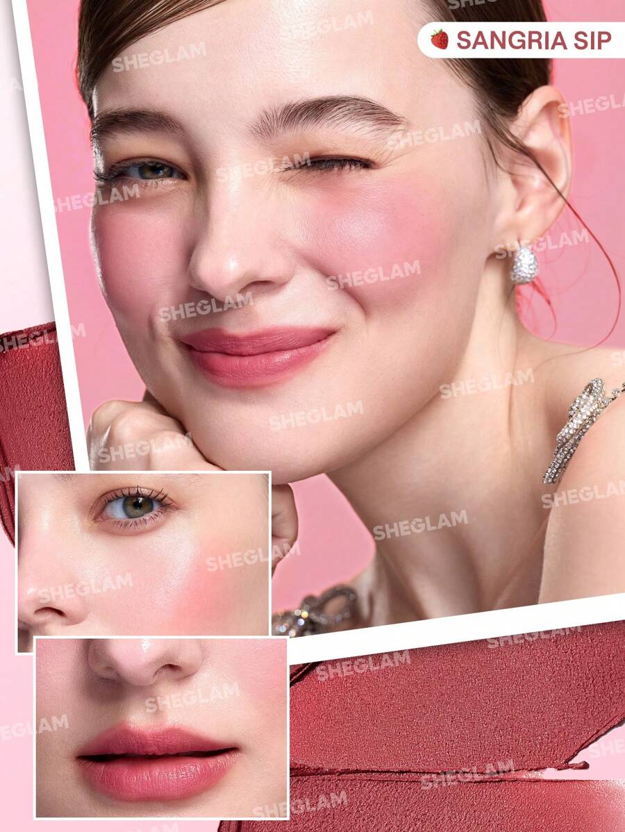 SHEGLAM Cheek & Lip Cream Stack – Multi-Use Cream Blush and Lip Tint