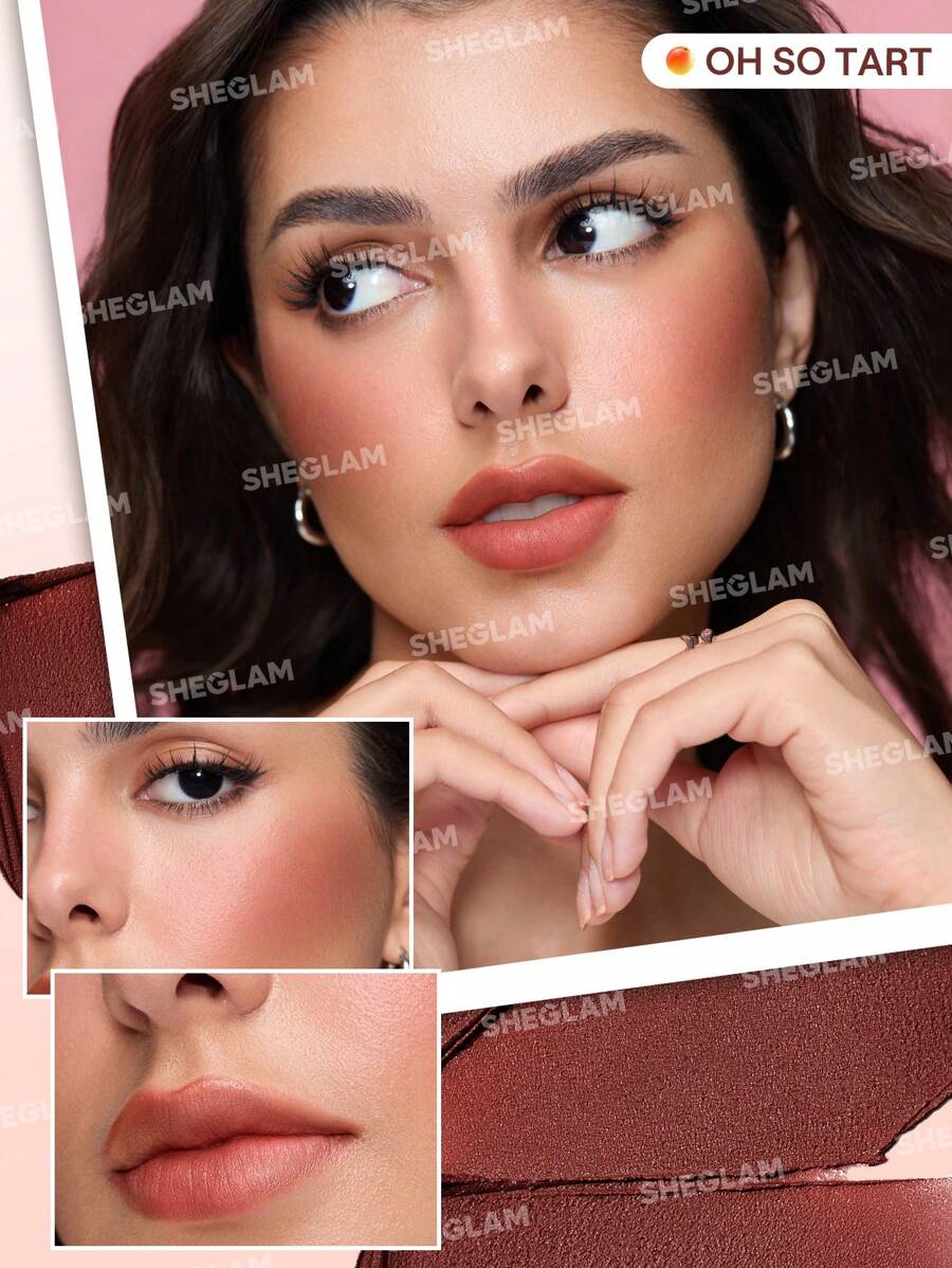 SHEGLAM Cheek & Lip Cream Stack – Multi-Use Cream Blush and Lip Tint