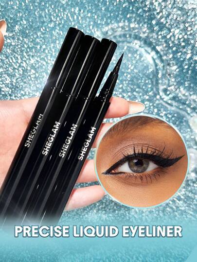 SHEGLAM Waterproof Liquid Eyeliner – Ultra-Fine Matte No-Smudge Eye Makeup