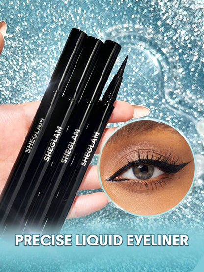 SHEGLAM Waterproof Liquid Eyeliner – Ultra-Fine Matte No-Smudge Eye Makeup