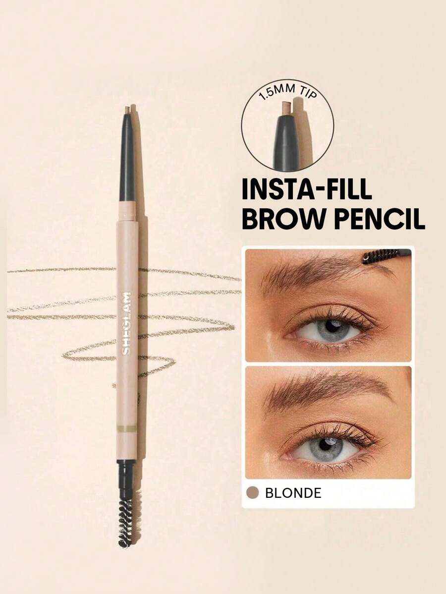 SHEGLAM Ultra Slim Brow Pencil – Long-Lasting Sweat-Proof Eyebrow Pen