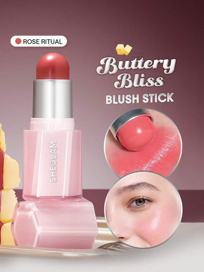SHEGLAM Buttery Blush Stick – Cream Blush for Soft Natural Cheeks