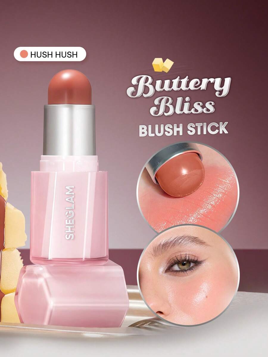 SHEGLAM Buttery Blush Stick – Cream Blush for Soft Natural Cheeks