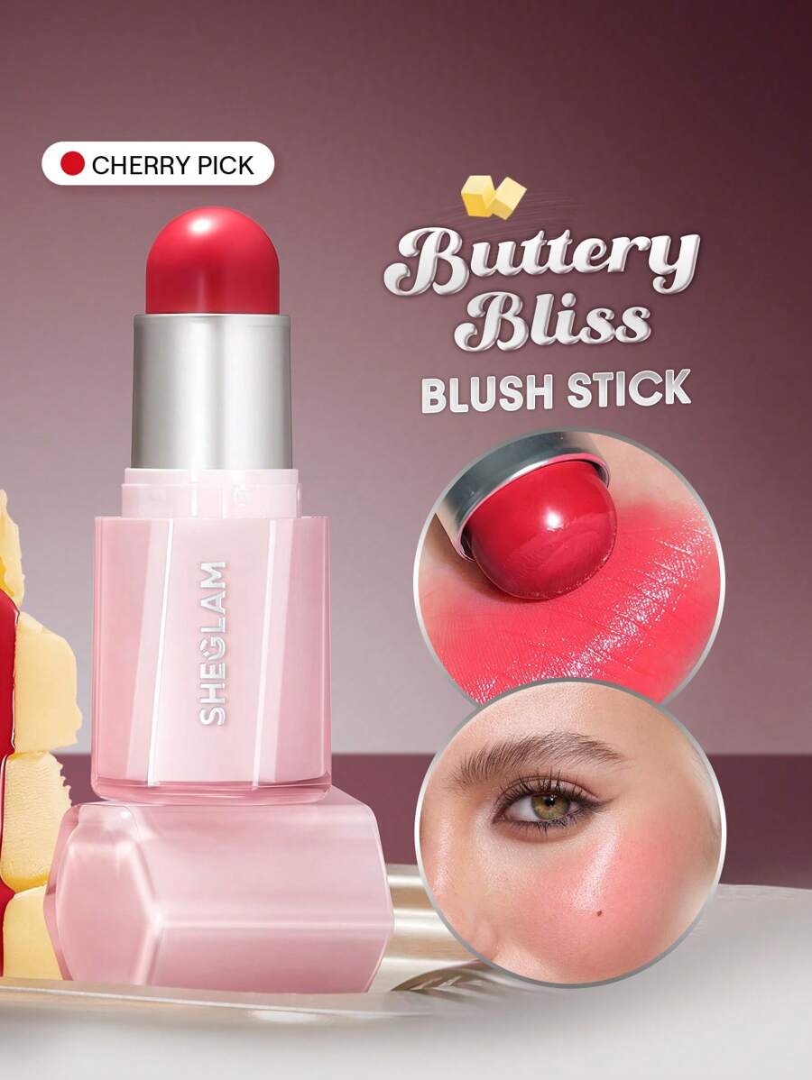 SHEGLAM Buttery Blush Stick – Cream Blush for Soft Natural Cheeks