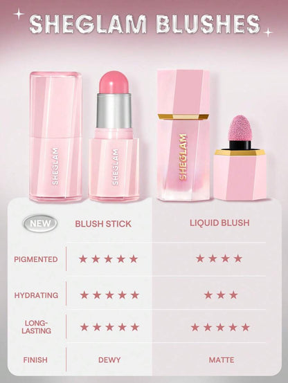 SHEGLAM Buttery Blush Stick – Cream Blush for Soft Natural Cheeks