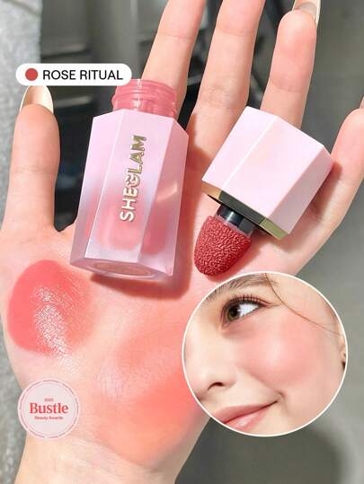 SHEGLAM Matte Liquid Blush – Long-Lasting Rose Pink Brown Gel Cream Blusher