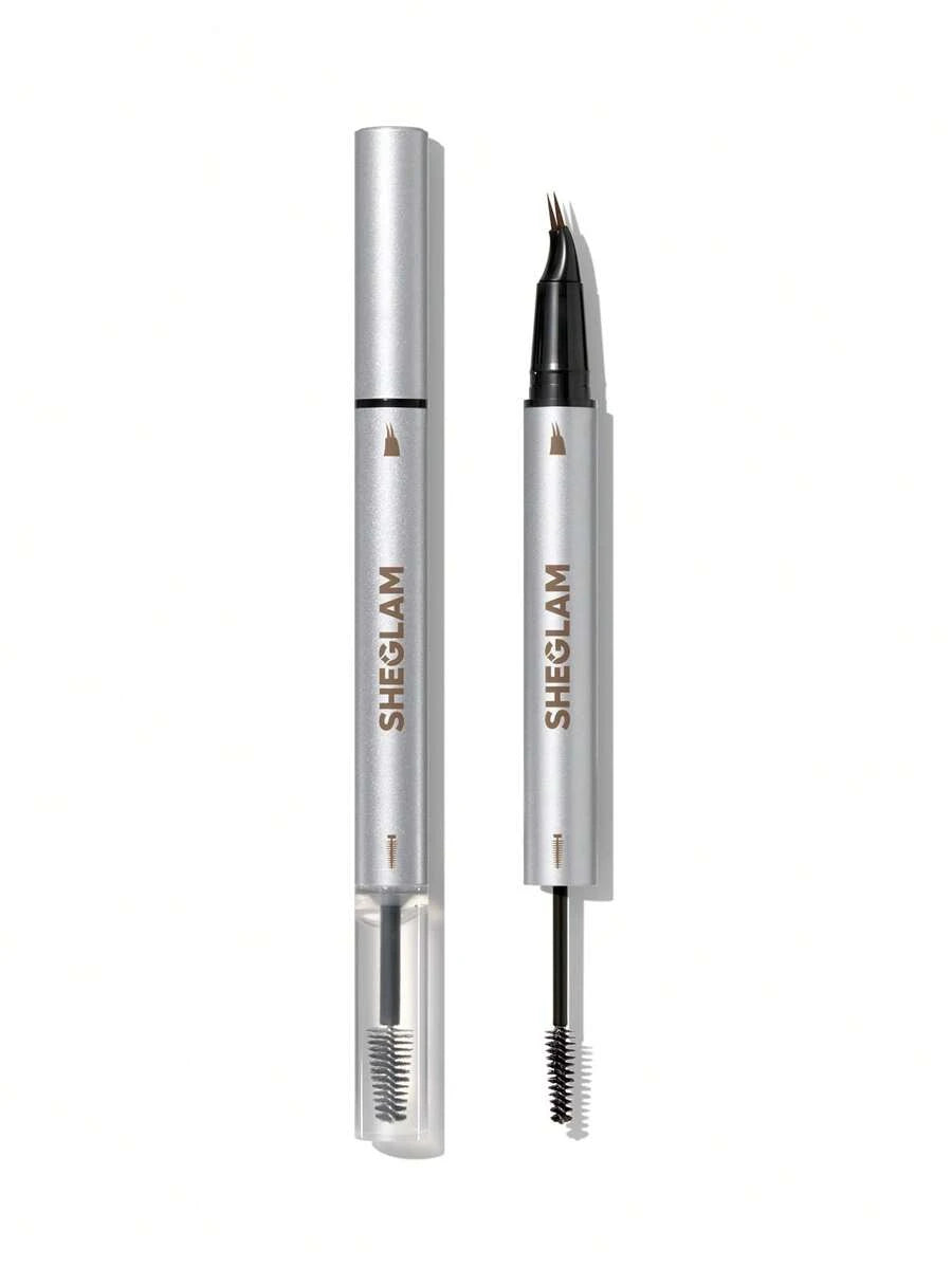 SHEGLAM Real Flow Laminating Brow Pen | Eyebrow Pomade Dual-Tip Pen, 5 Shades