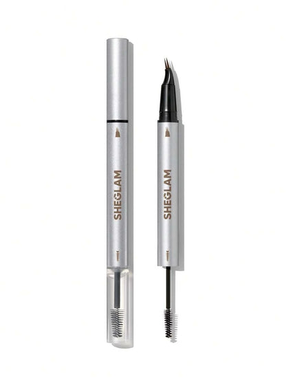 SHEGLAM Real Flow Laminating Brow Pen | Eyebrow Pomade Dual-Tip Pen, 5 Shades