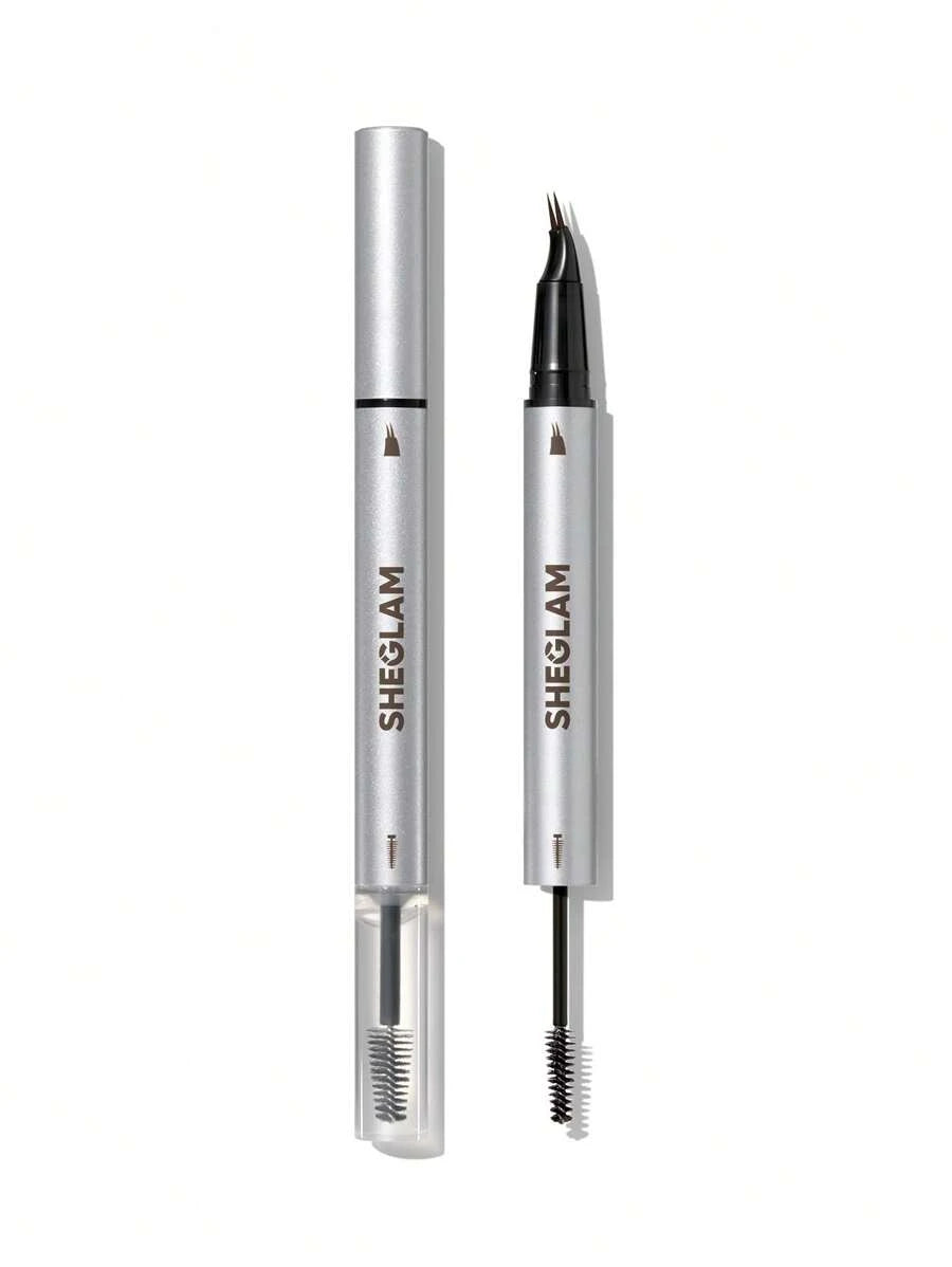 SHEGLAM Real Flow Laminating Brow Pen | Eyebrow Pomade Dual-Tip Pen, 5 Shades