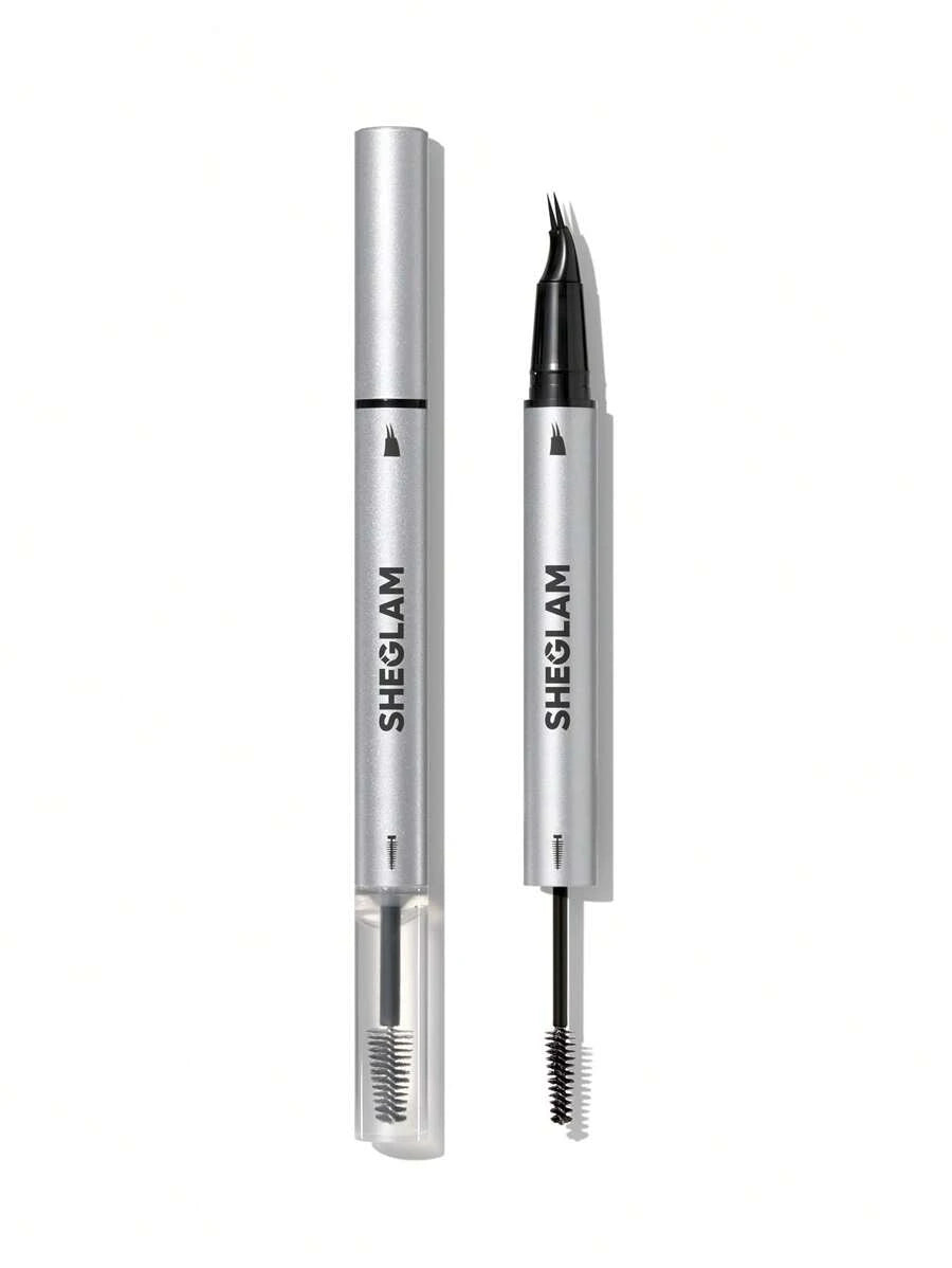 SHEGLAM Real Flow Laminating Brow Pen | Eyebrow Pomade Dual-Tip Pen, 5 Shades