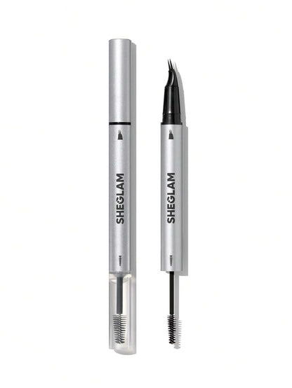 SHEGLAM Real Flow Laminating Brow Pen | Eyebrow Pomade Dual-Tip Pen, 5 Shades