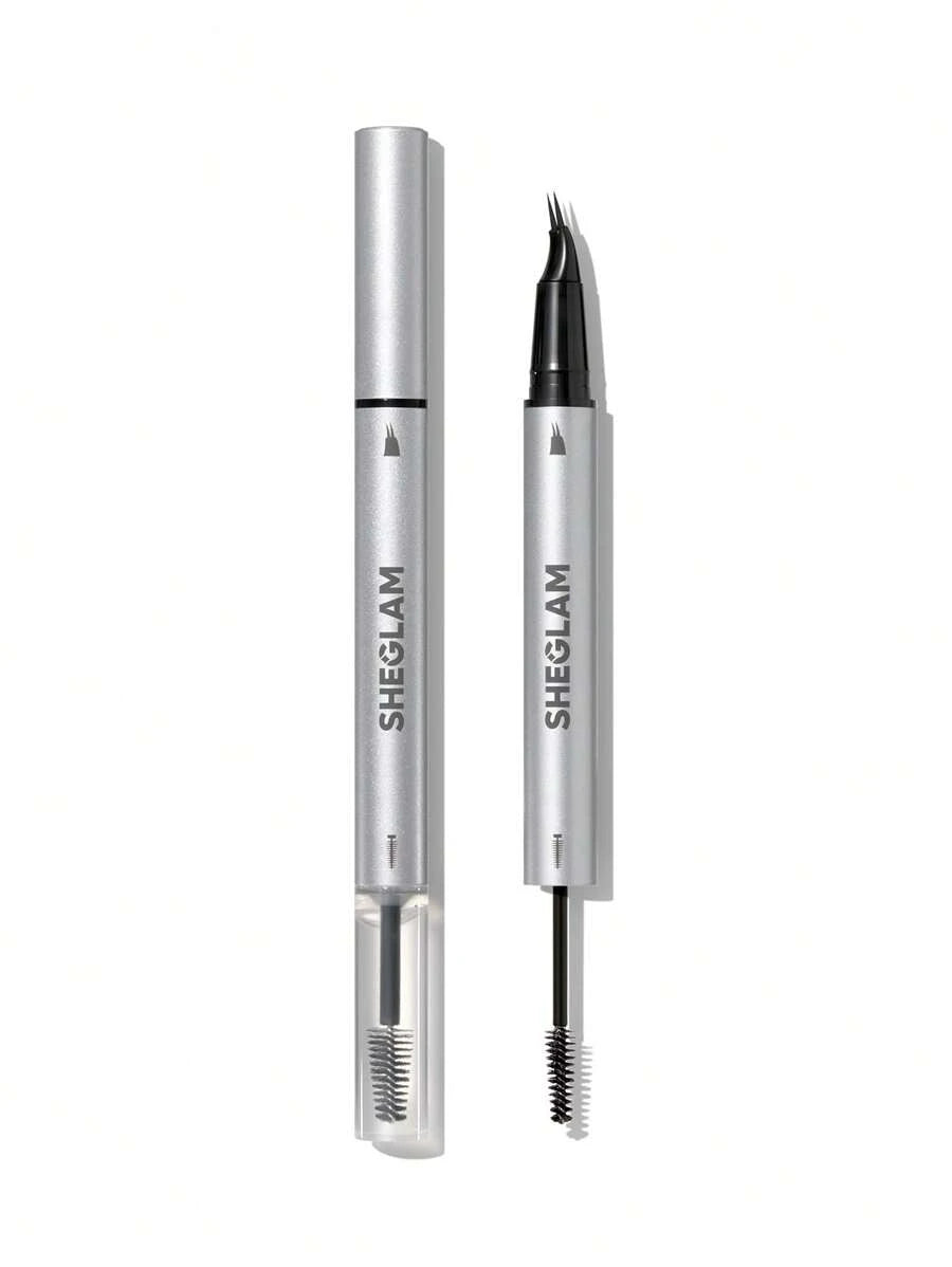 SHEGLAM Real Flow Laminating Brow Pen | Eyebrow Pomade Dual-Tip Pen, 5 Shades