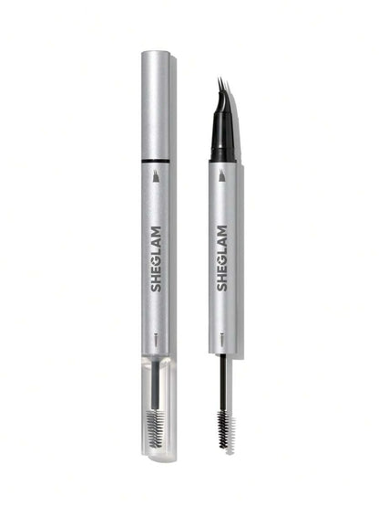 SHEGLAM Real Flow Laminating Brow Pen | Eyebrow Pomade Dual-Tip Pen, 5 Shades
