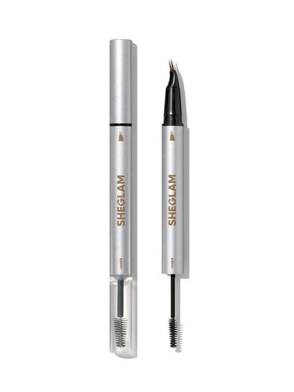 SHEGLAM Real Flow Laminating Brow Pen | Eyebrow Pomade Dual-Tip Pen, 5 Shades