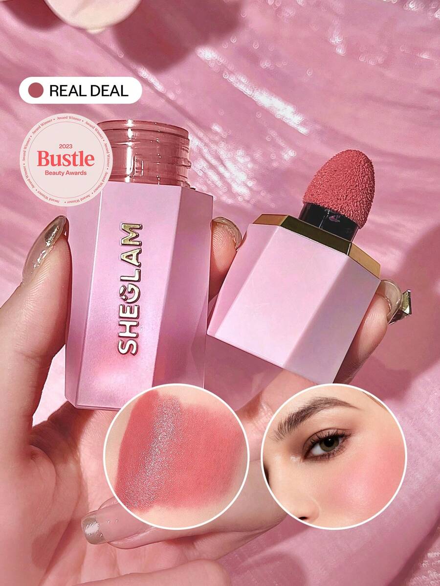 SHEGLAM Matte Liquid Blush – Long-Lasting Rose Pink Brown Gel Cream Blusher
