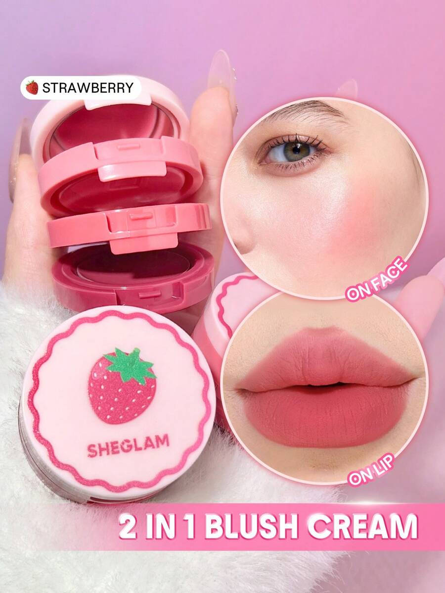 SHEGLAM Cheek & Lip Cream Stack – Multi-Use Cream Blush and Lip Tint