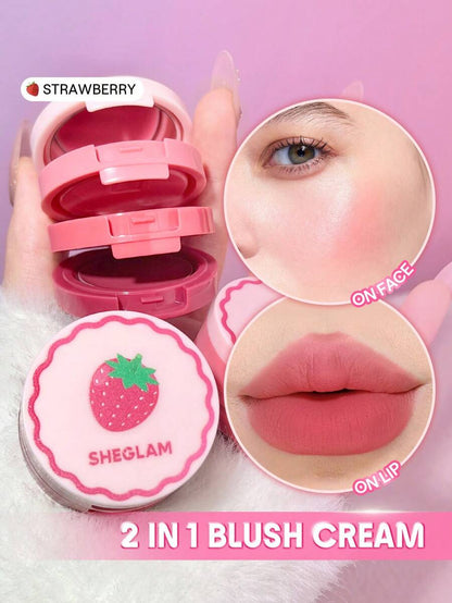 SHEGLAM Cheek & Lip Cream Stack – Multi-Use Cream Blush and Lip Tint