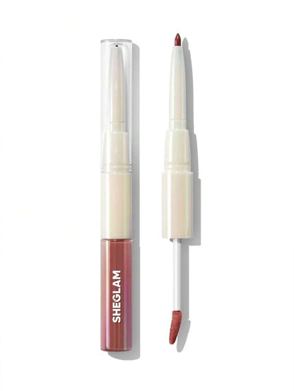 SHEGLAM Lip Rules Liner & Gloss Pen - Play Fair | 2-In-1 High-Pigment Moisturizing Lip Combo