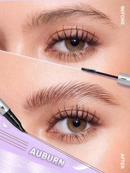 SHEGLAM Real Flow Laminating Brow Pen | Eyebrow Pomade Dual-Tip Pen, 5 Shades