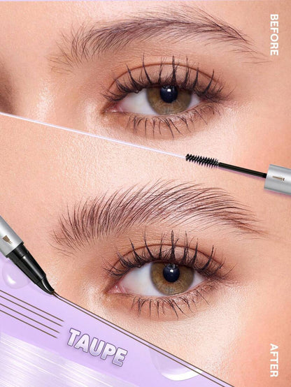 SHEGLAM Real Flow Laminating Brow Pen | Eyebrow Pomade Dual-Tip Pen, 5 Shades