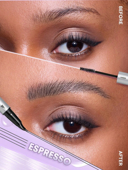 SHEGLAM Real Flow Laminating Brow Pen | Eyebrow Pomade Dual-Tip Pen, 5 Shades