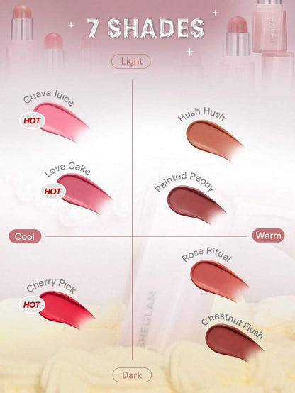 SHEGLAM Buttery Blush Stick – Cream Blush for Soft Natural Cheeks