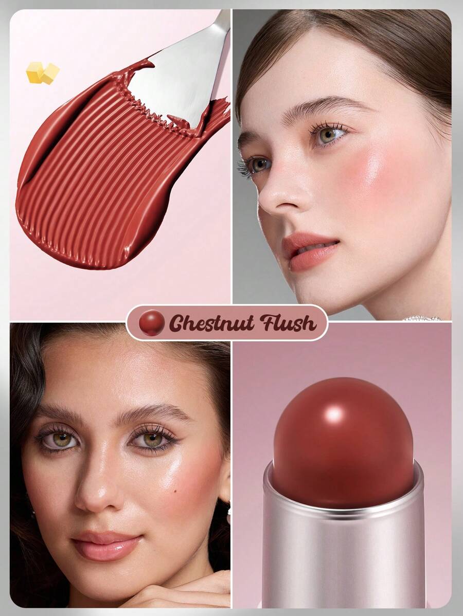 SHEGLAM Buttery Blush Stick – Cream Blush for Soft Natural Cheeks