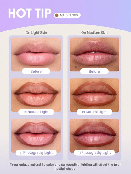 SHEGLAM Fall In Line Peel-Off Lip Liner Stain - Pinky Promise | Long-Lasting Tattoo Effect