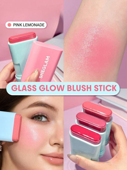SHEGLAM Glass Glow Blush Stick | Cream Blush for Radiant Cheeks, 4 Shades