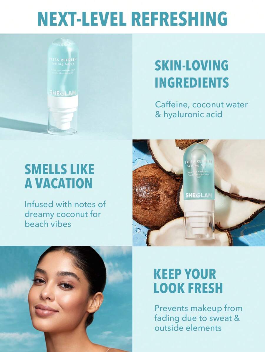 SHEGLAM Long-Lasting Makeup Setting Spray – Oil Control Moisturizing Face Mist
