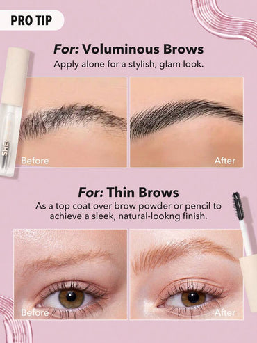 SHEGLAM Clear Waterproof Brow Gel – Long-Lasting Smudge-Proof Eyebrow Gel