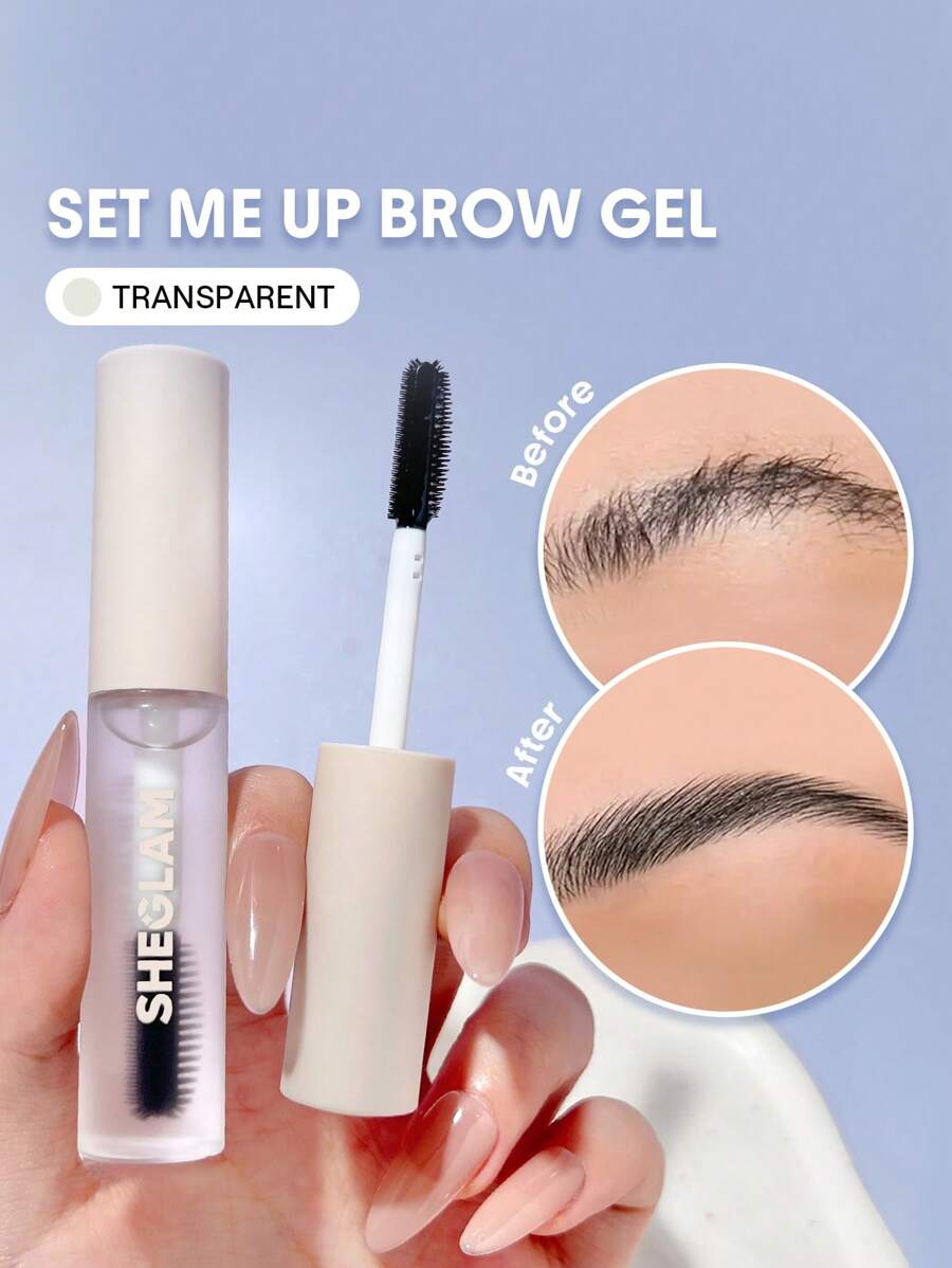 SHEGLAM Clear Waterproof Brow Gel – Long-Lasting Smudge-Proof Eyebrow Gel