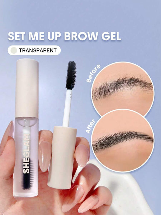 SHEGLAM Clear Waterproof Brow Gel – Long-Lasting Smudge-Proof Eyebrow Gel