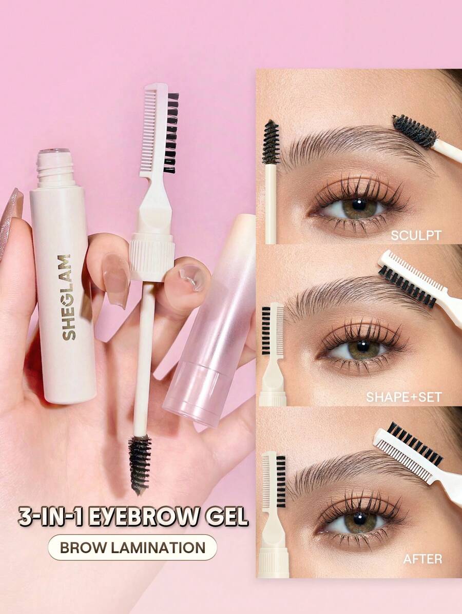 SHEGLAM Laminating Brow Gel – Long-Lasting Brow Pomade for Lifted Brows
