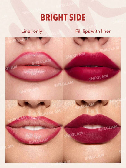 SHEGLAM Love Stained Lip Tint Marker - It Girl | Long-Lasting Matte Wine Lip Stain Pen