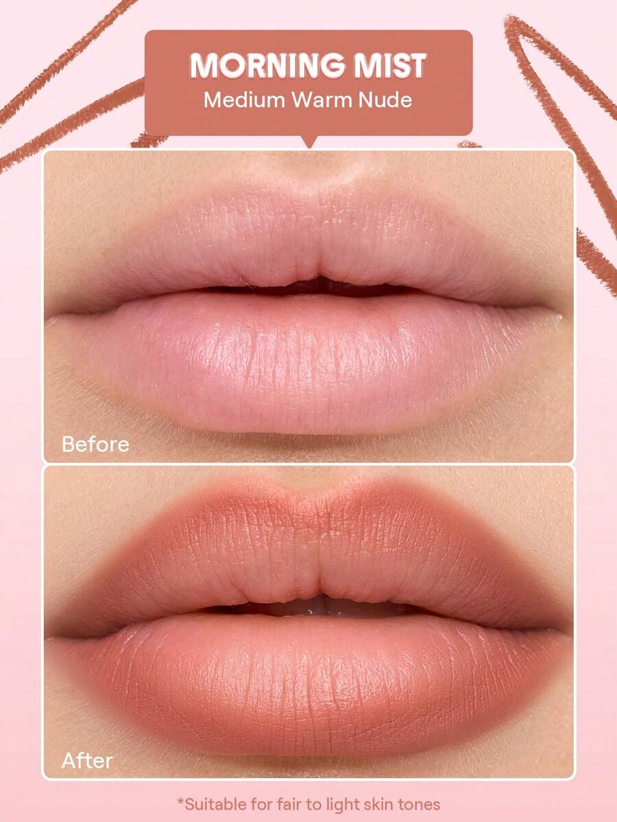 SHEGLAM Cloudline Blur Lip Liner - Ember Cloud | Smooth Matte & Soft-Focus Lip Contour