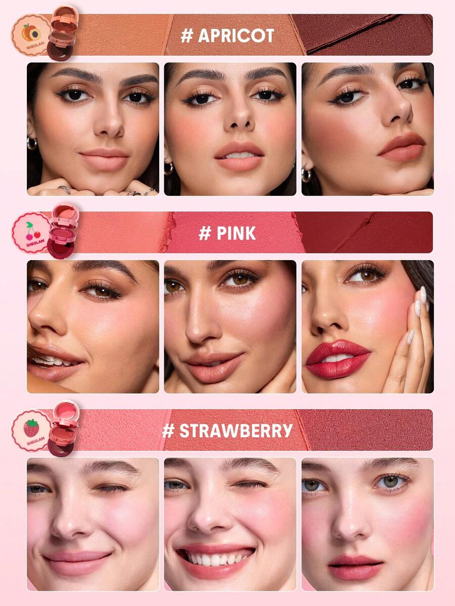 SHEGLAM Cheek & Lip Cream Stack – Multi-Use Cream Blush and Lip Tint