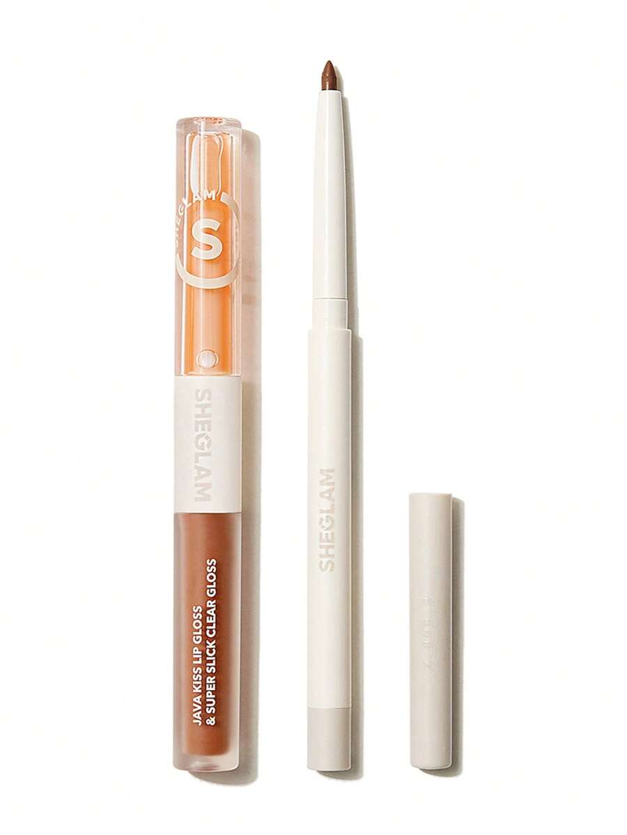 SHEGLAM Lip Liner & Lip Duo Set – 3-in-1 Plumping Gloss & Liquid Lipstick