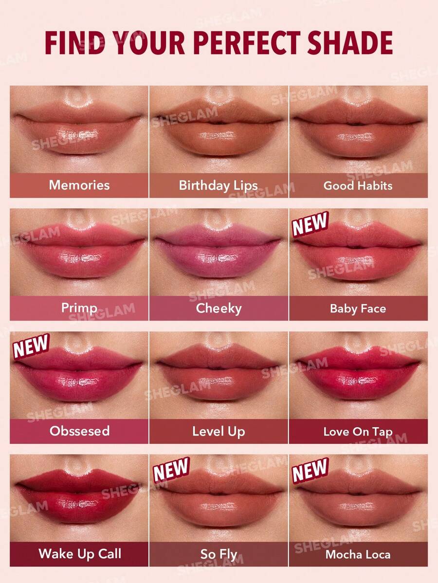 SHEGLAM Color Changing Lip Tint – Long-Lasting High Gloss Lip Stain