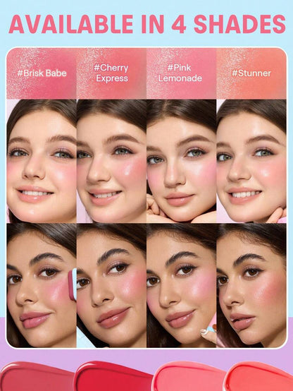 SHEGLAM Glass Glow Blush Stick | Cream Blush for Radiant Cheeks, 4 Shades