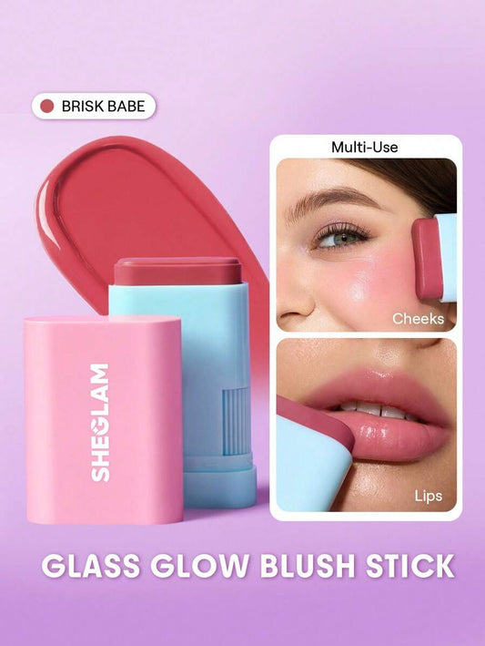 SHEGLAM Glass Glow Blush Stick | Cream Blush for Radiant Cheeks, 4 Shades
