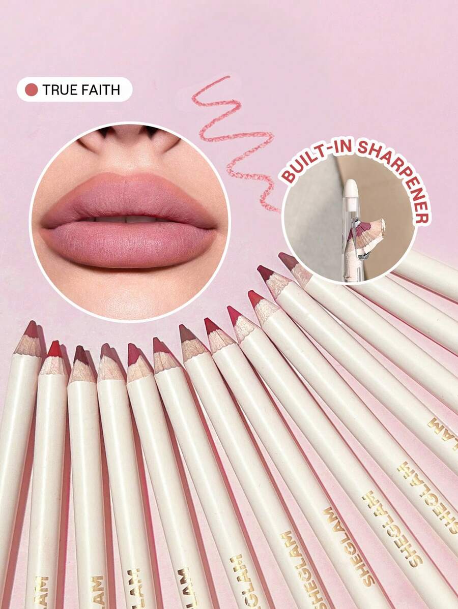 SHEGLAM Lip Facts Lip Liner - Brazen | High-Pigment Creamy Matte Contour Pencil