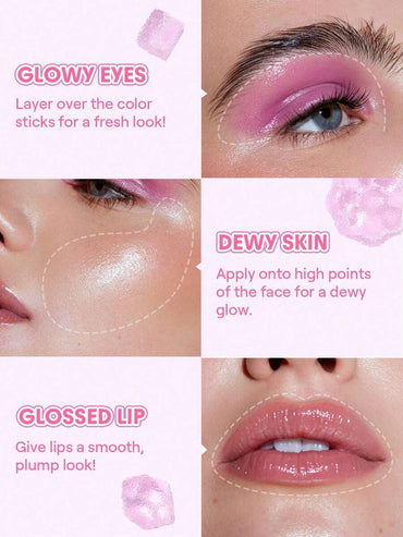 SHEGLAM Mirror Move Multi-Functional Clear Gloss | High-Shine Glassy Finish for Lips & Eyes